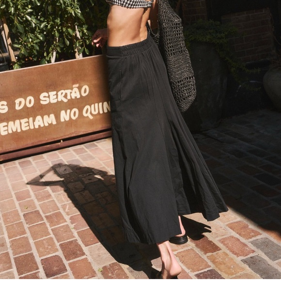 Free People Jackie midi skirt / cotton / hmm midi OR maxi skirt=37”+ long-NWOT - Picture 6 of 12